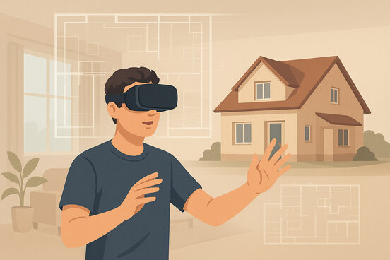 Virtuelle Realität im Hausbau | © KI-generiert mithilfe von Chat GPT